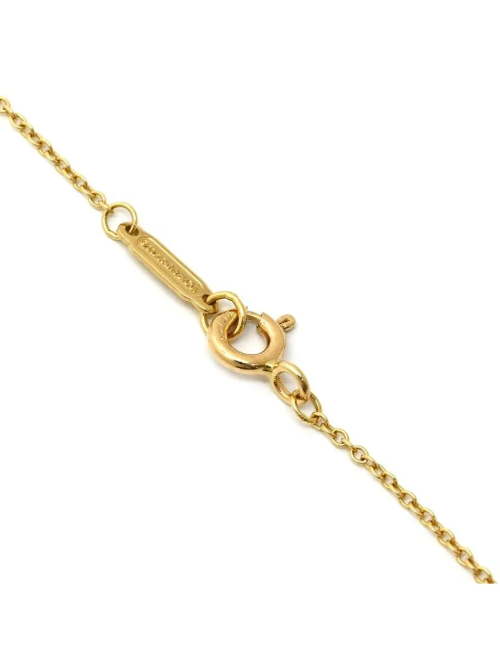 Tiffany & Co Necklace Daisy Key Pendant Yellow Gold YG Diamond